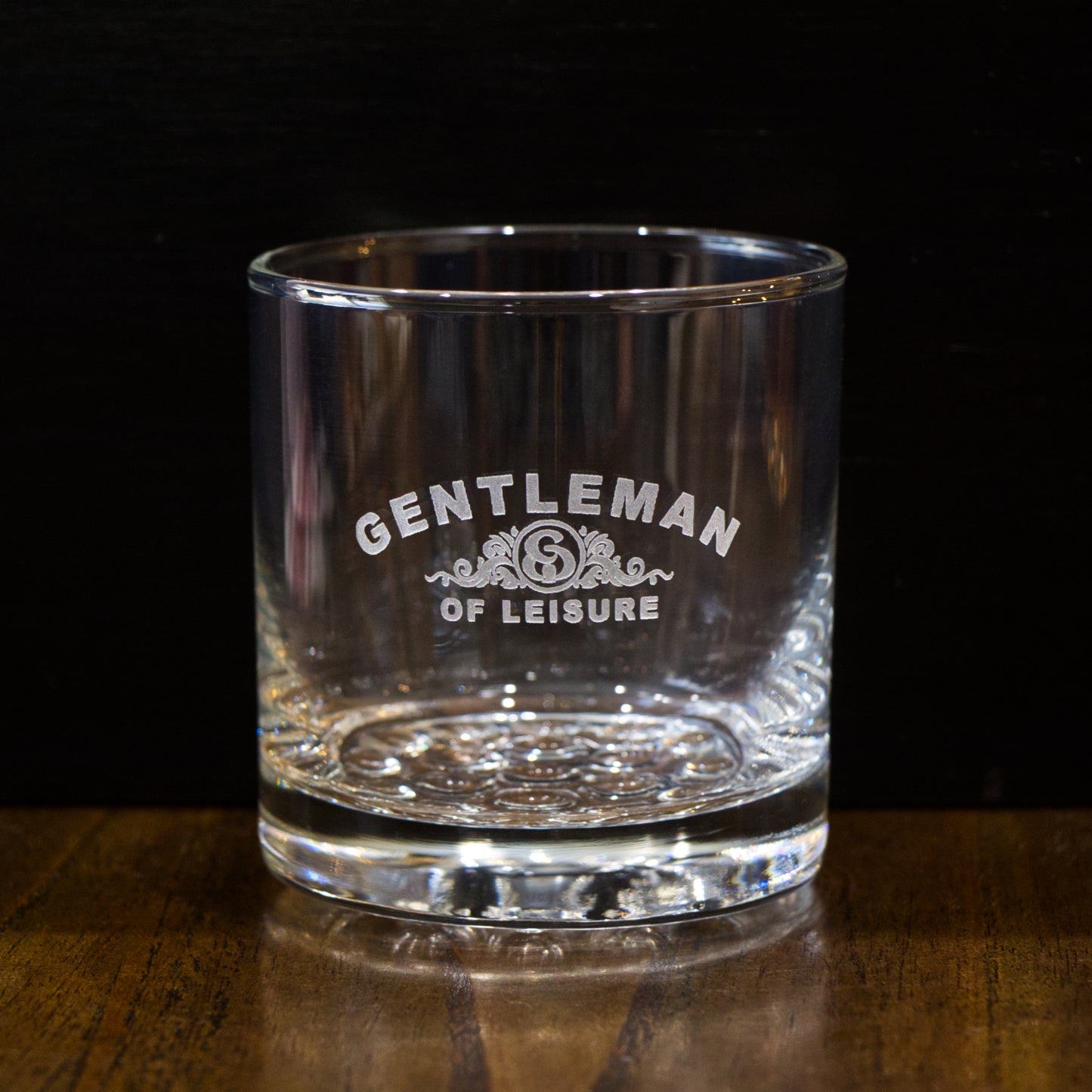 Gentleman of Leisure - Engraved Whiskey Glass