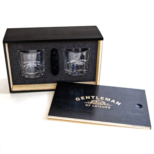 Gentleman of Leisure - Engraved Whiskey Gift Set