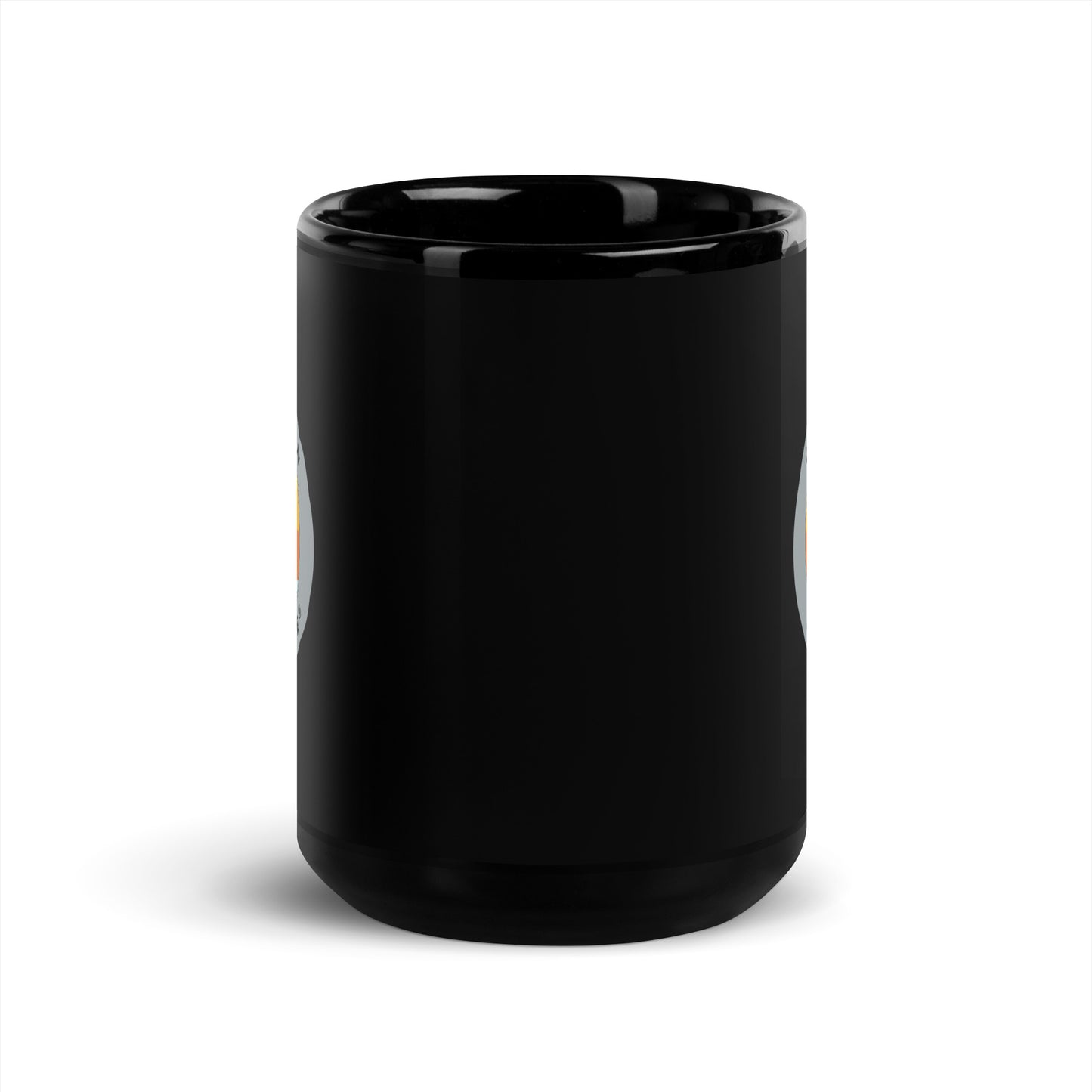 Gentleman of Leisure - Black Glossy Mug - (gray logo)