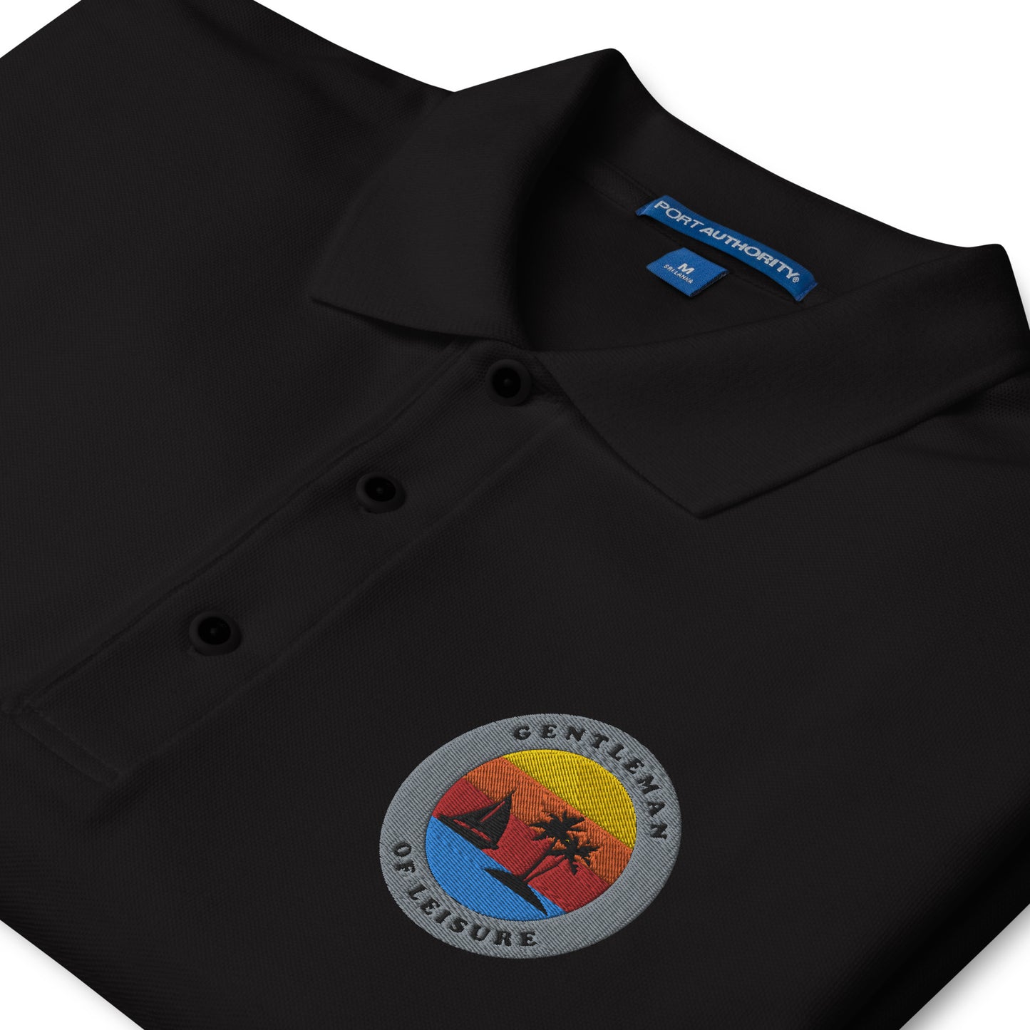 Gentleman of Leisure - Men's Premium Polo - Logo