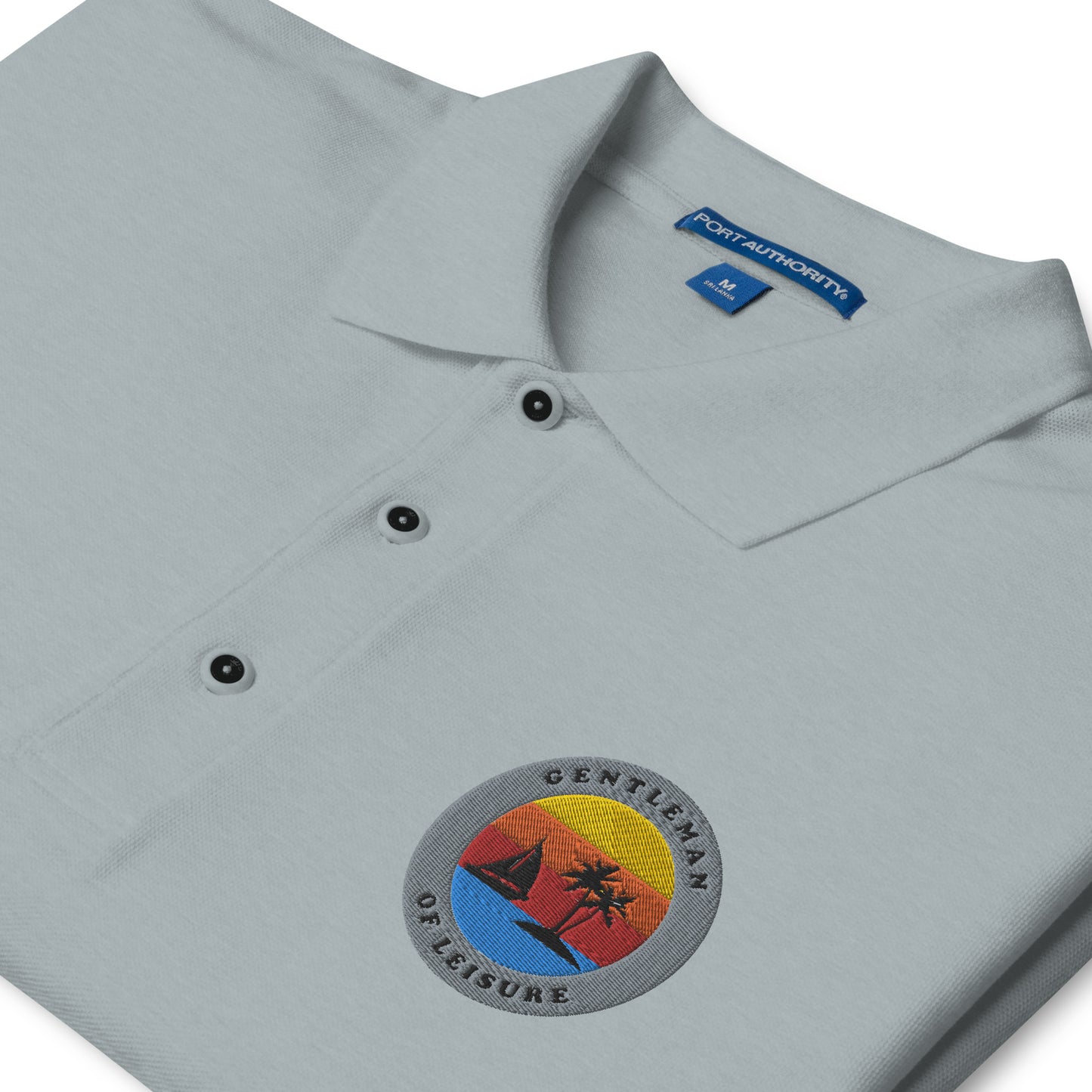 Gentleman of Leisure - Men's Premium Polo - Logo