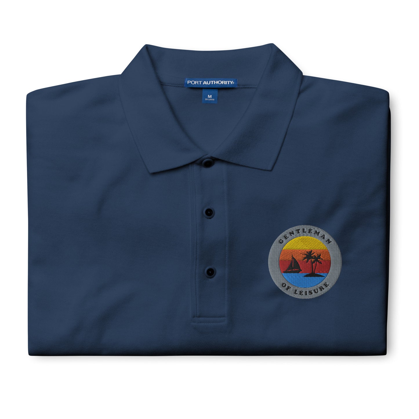 Gentleman of Leisure - Men's Premium Polo - Logo
