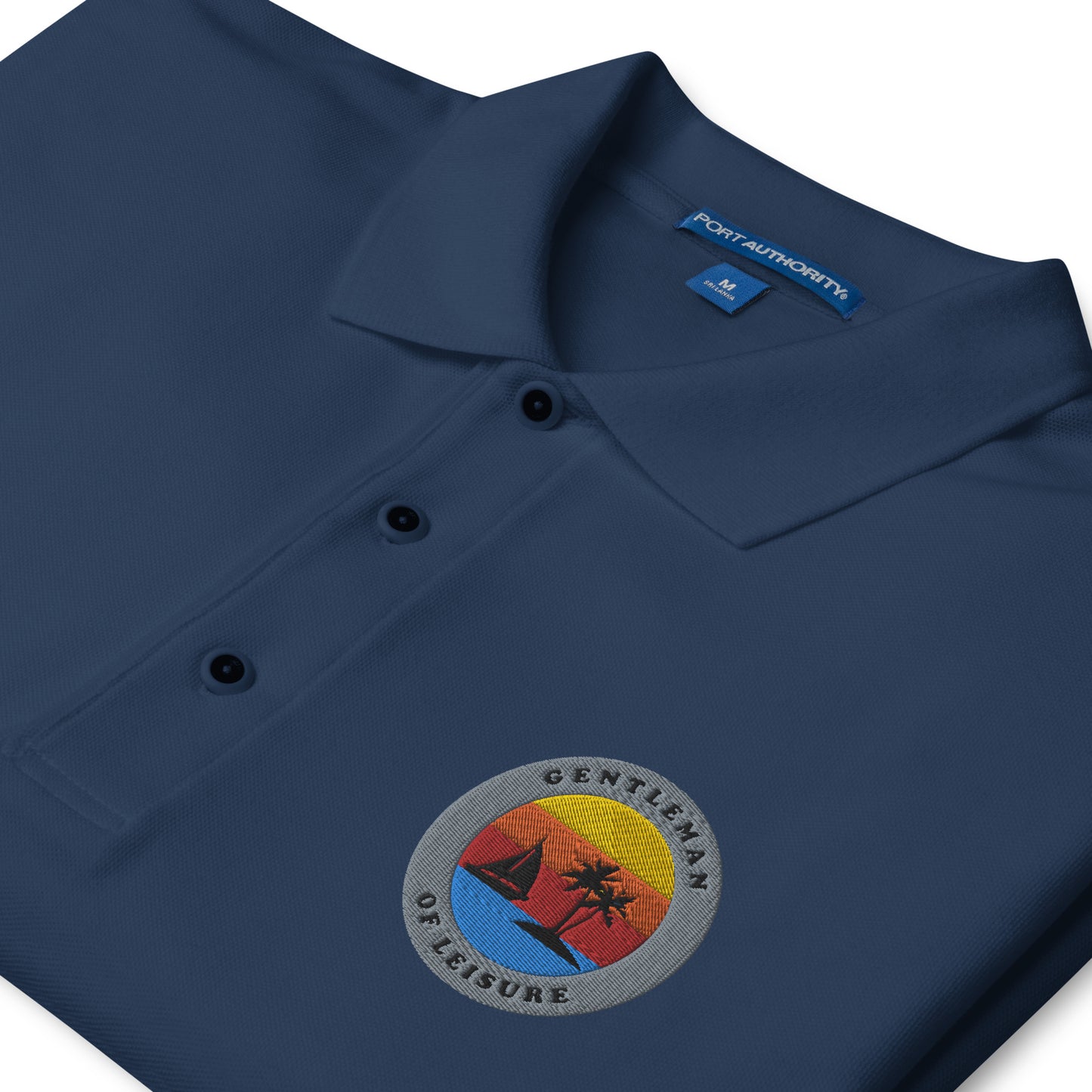 Gentleman of Leisure - Men's Premium Polo - Logo