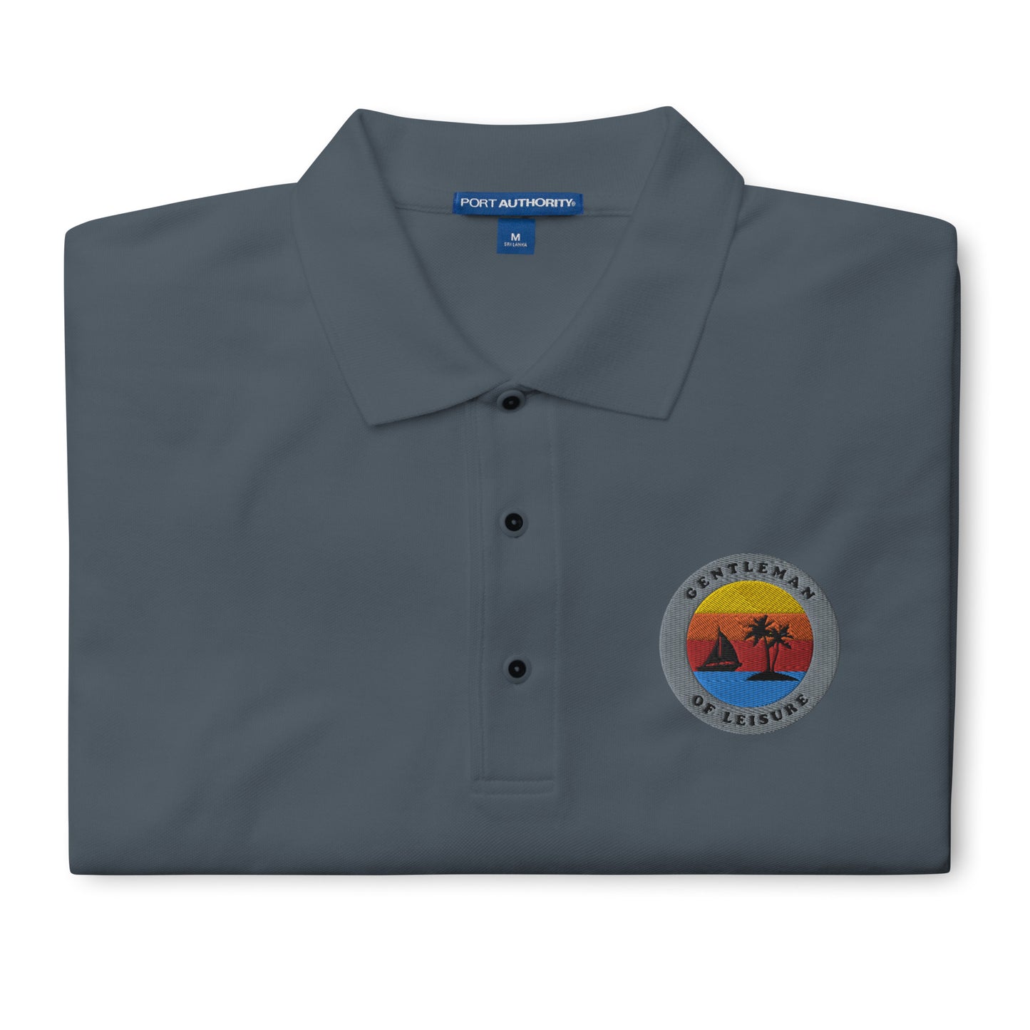 Gentleman of Leisure - Men's Premium Polo - Logo