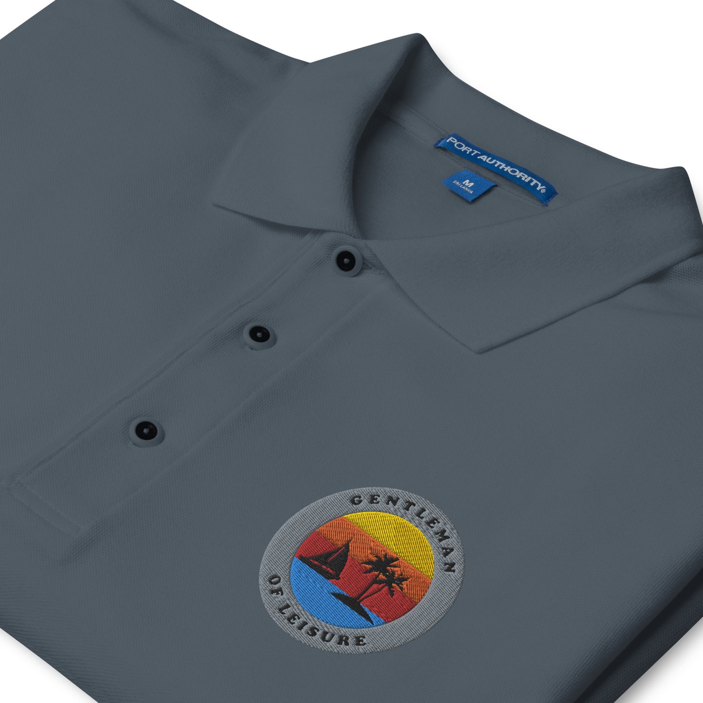 Gentleman of Leisure - Men's Premium Polo - Logo