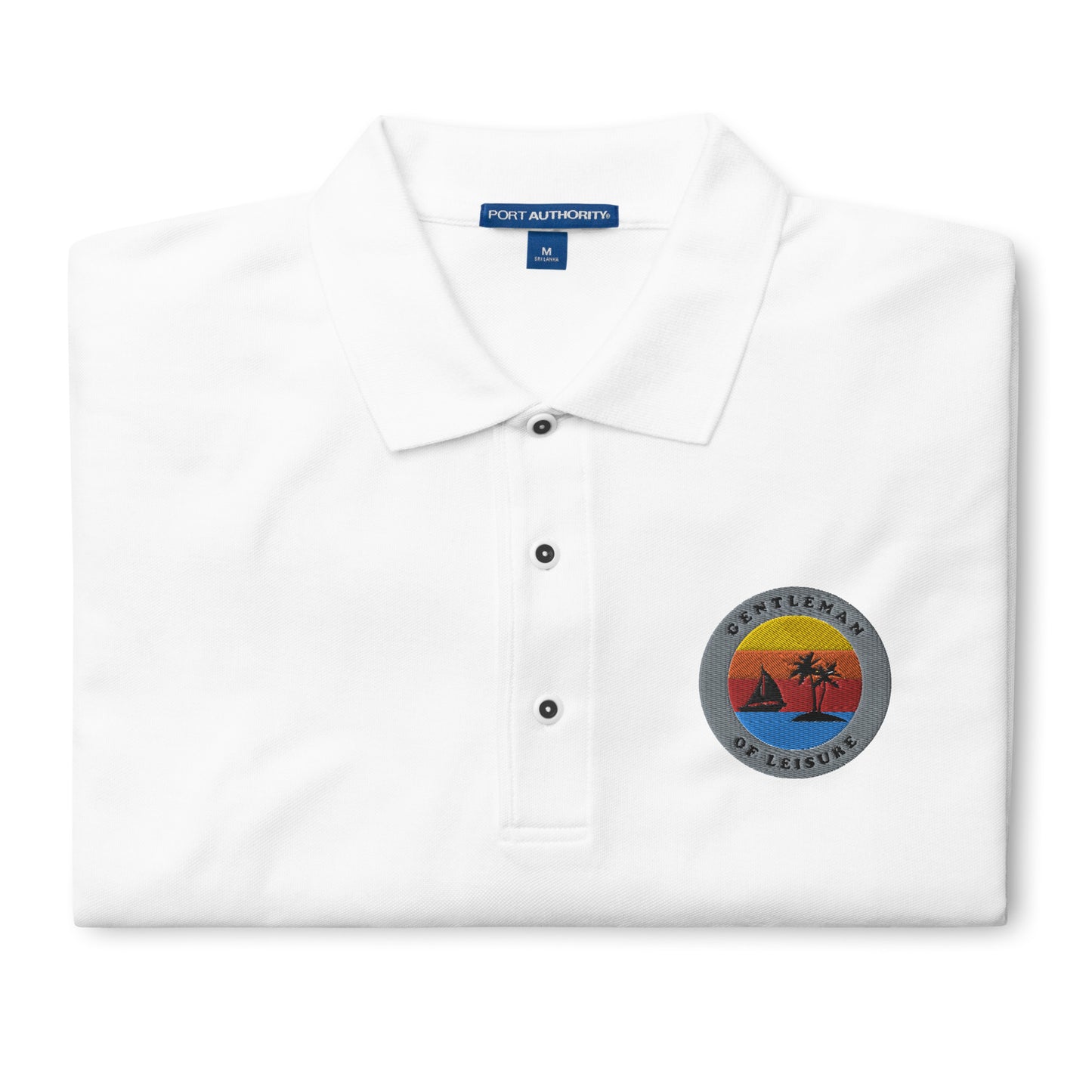 Gentleman of Leisure - Men's Premium Polo - Logo