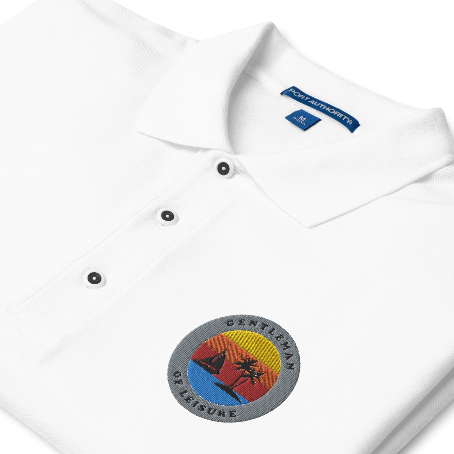 Gentleman of Leisure - Men's Premium Polo - Logo