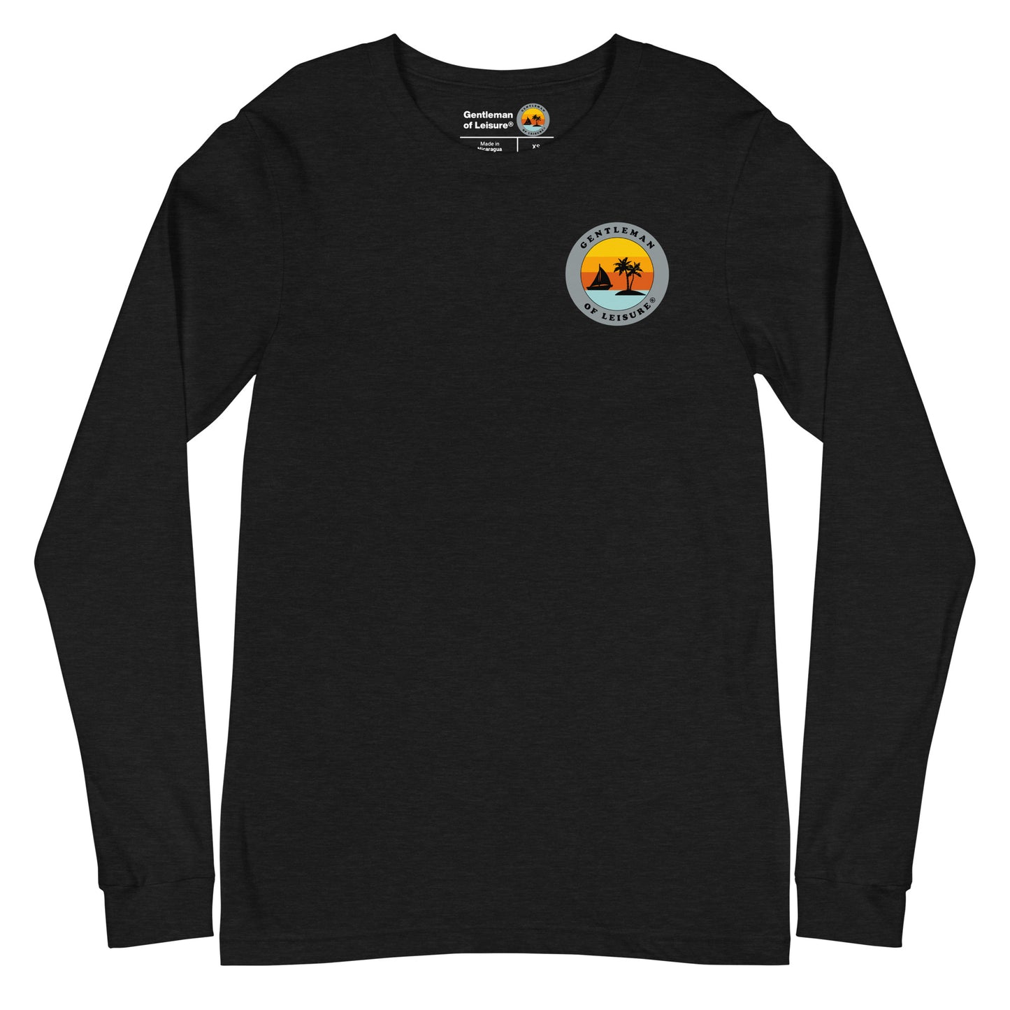 Gentleman of Leisure - Premium (gray logo) - Long Sleeve Tee