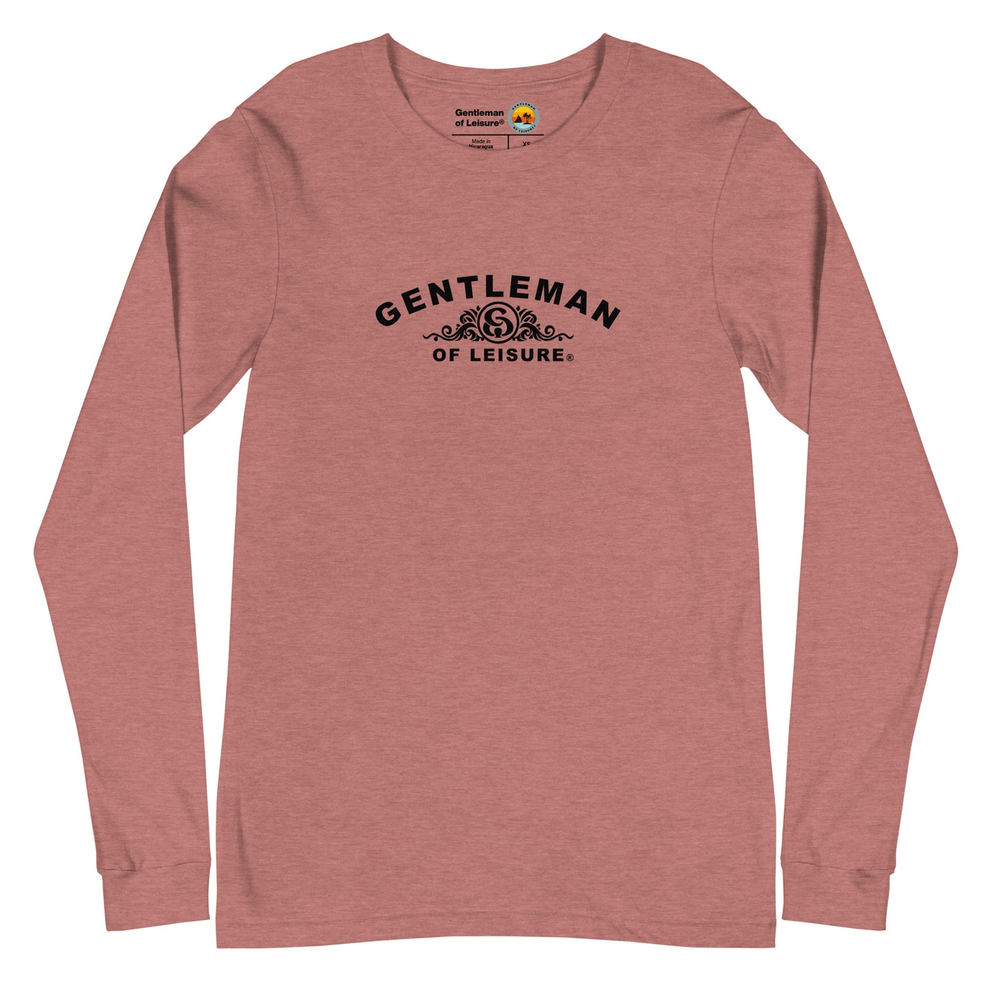Gentleman of Leisure - Premium (black crest) - Long Sleeve Tee