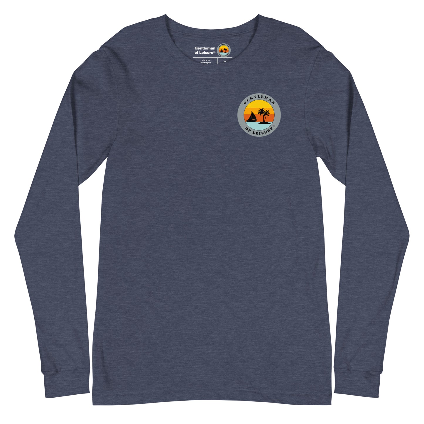 Gentleman of Leisure - Premium (gray logo) - Long Sleeve Tee