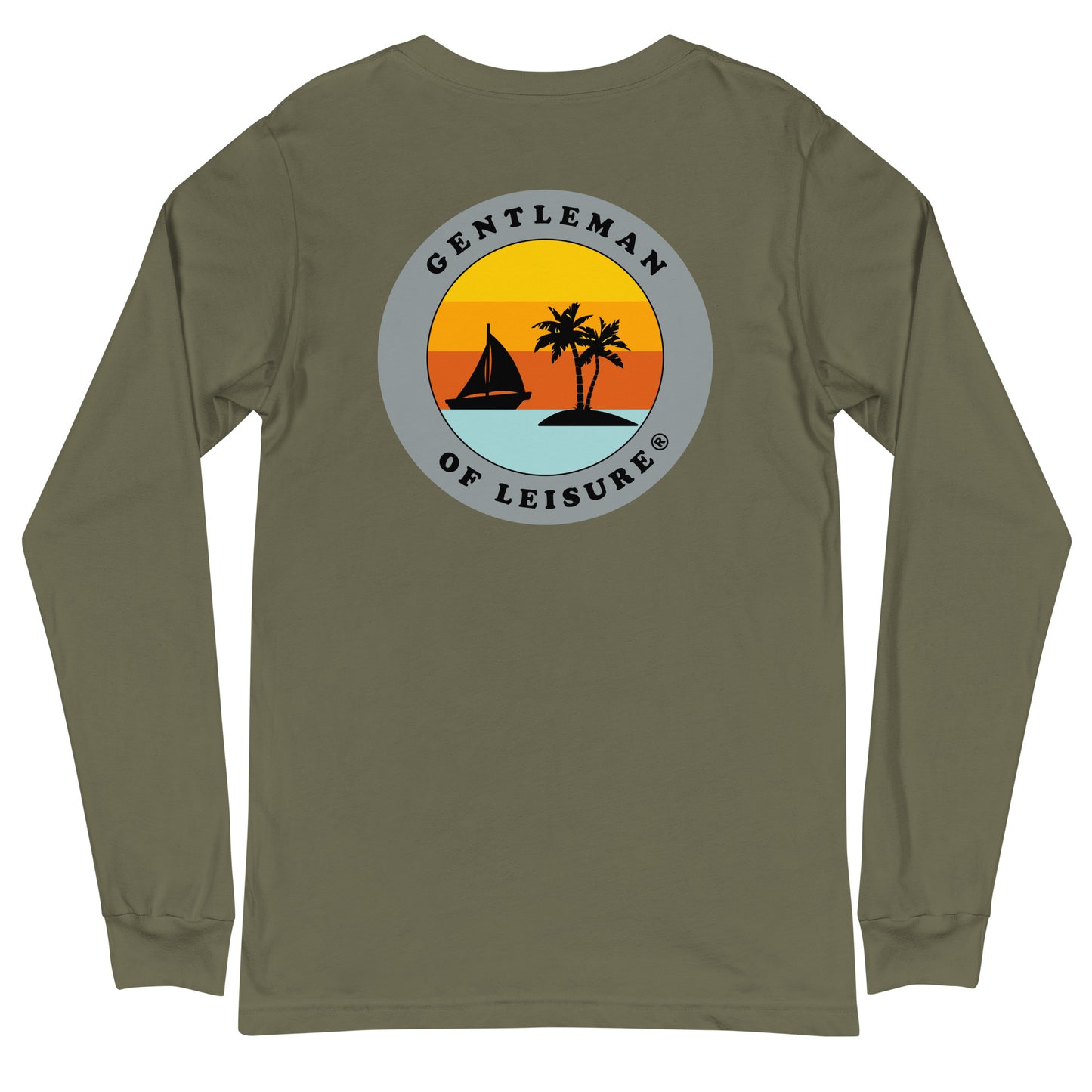 Gentleman of Leisure - Premium (gray logo) - Long Sleeve Tee