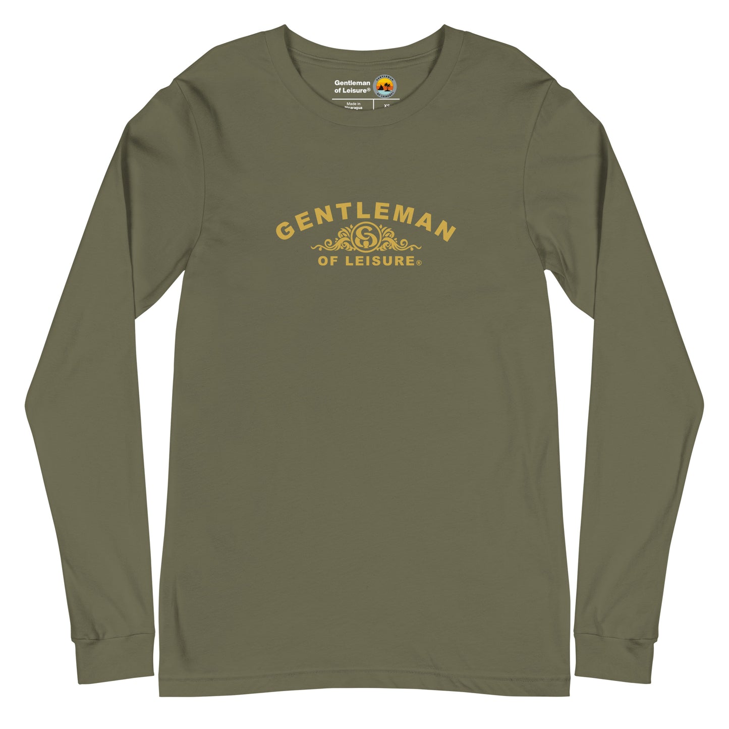 Gentleman of Leisure - Premium (gold crest) - Long Sleeve Tee