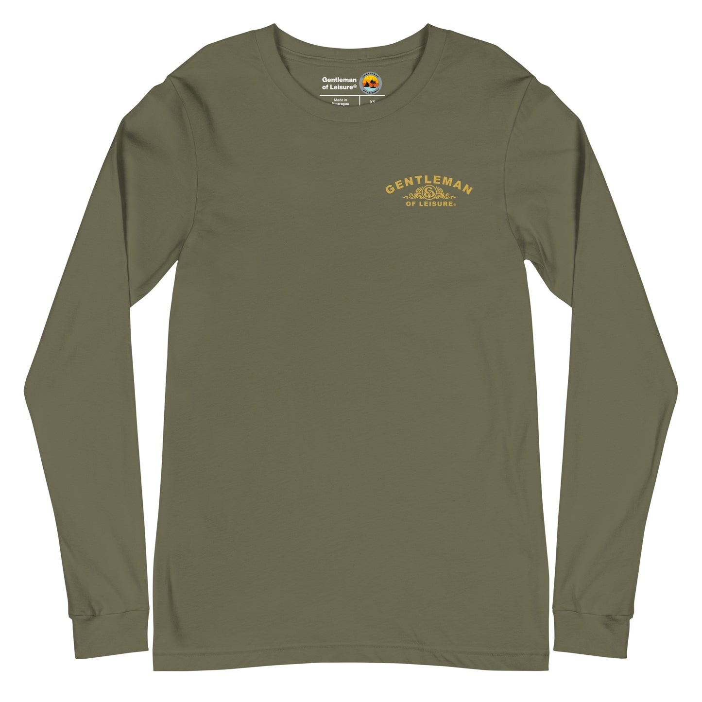 Gentleman of Leisure - Premium (gold crest) - Long Sleeve Tee