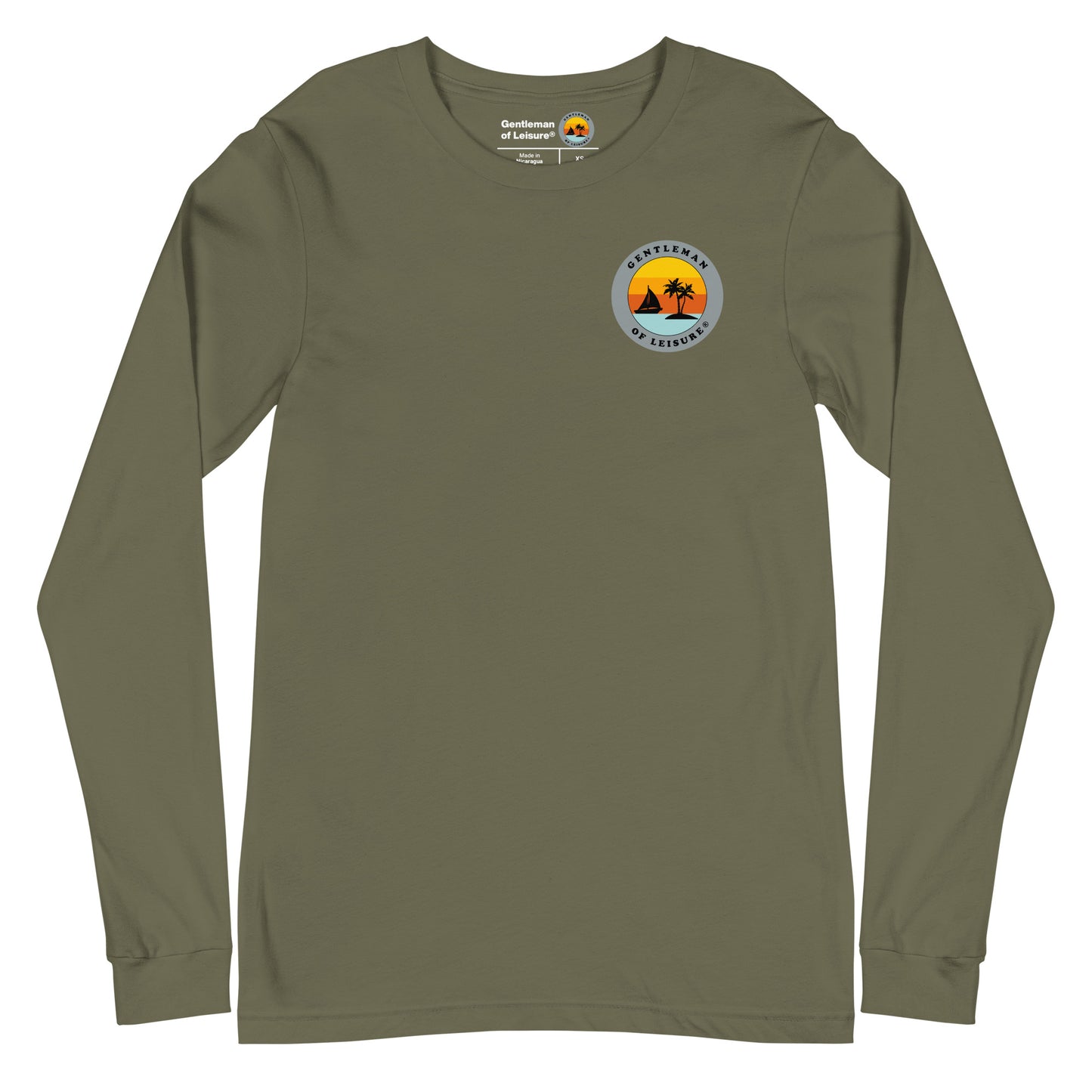Gentleman of Leisure - Premium (gray logo) - Long Sleeve Tee