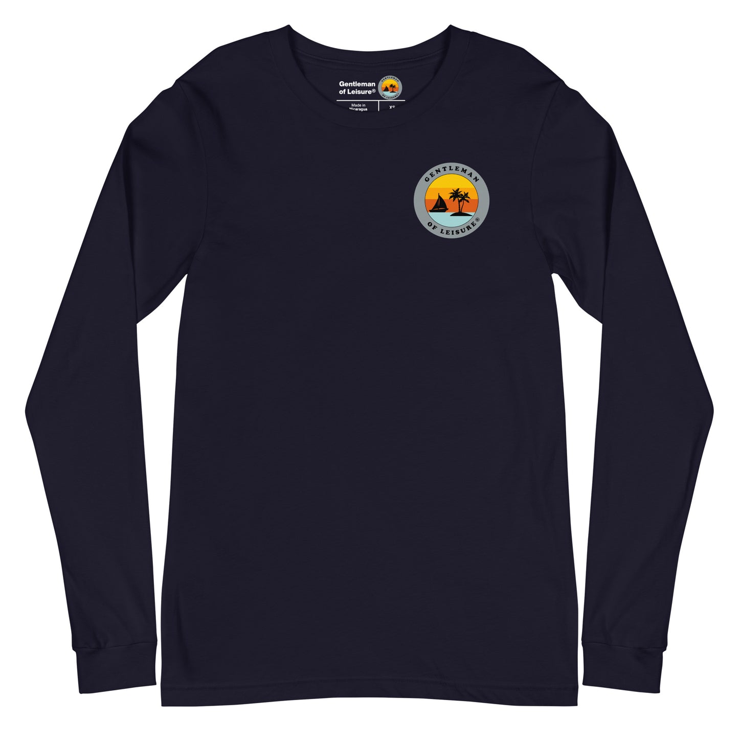 Gentleman of Leisure - Premium (gray logo) - Long Sleeve Tee