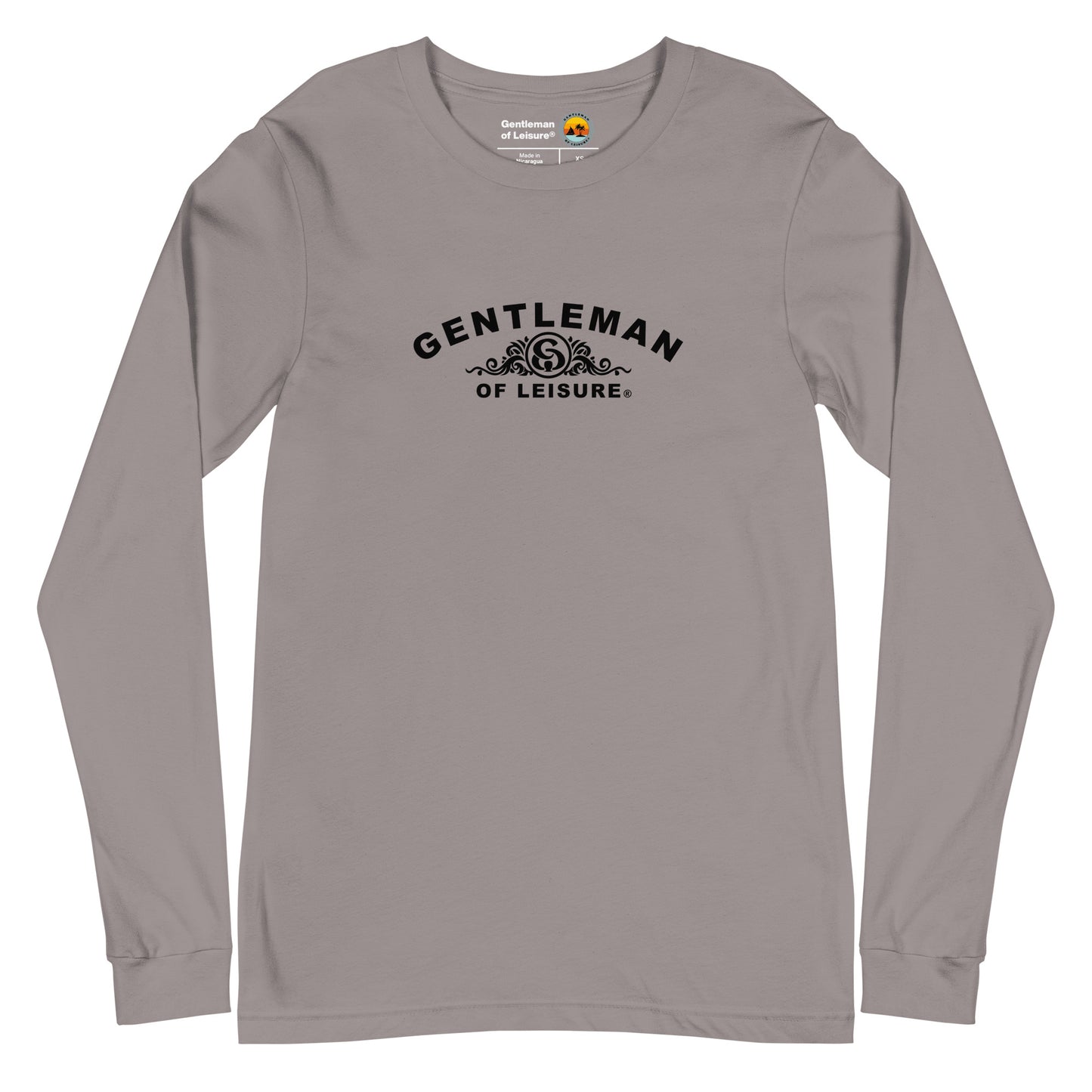 Gentleman of Leisure - Premium (black crest) - Long Sleeve Tee
