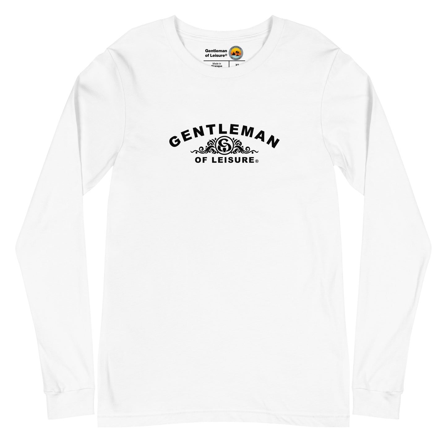 Gentleman of Leisure - Premium (black crest) - Long Sleeve Tee