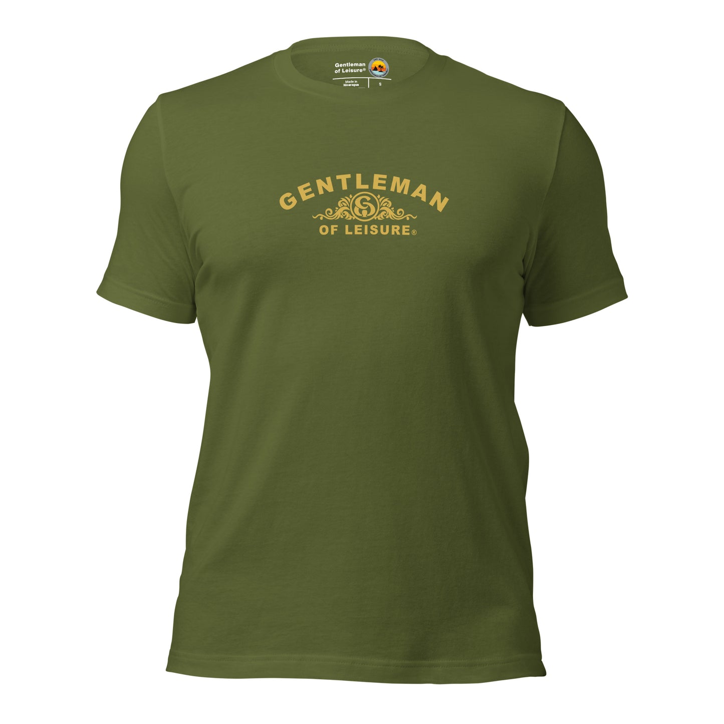 Gentleman of Leisure - Premium T Shirt - (gold crest)