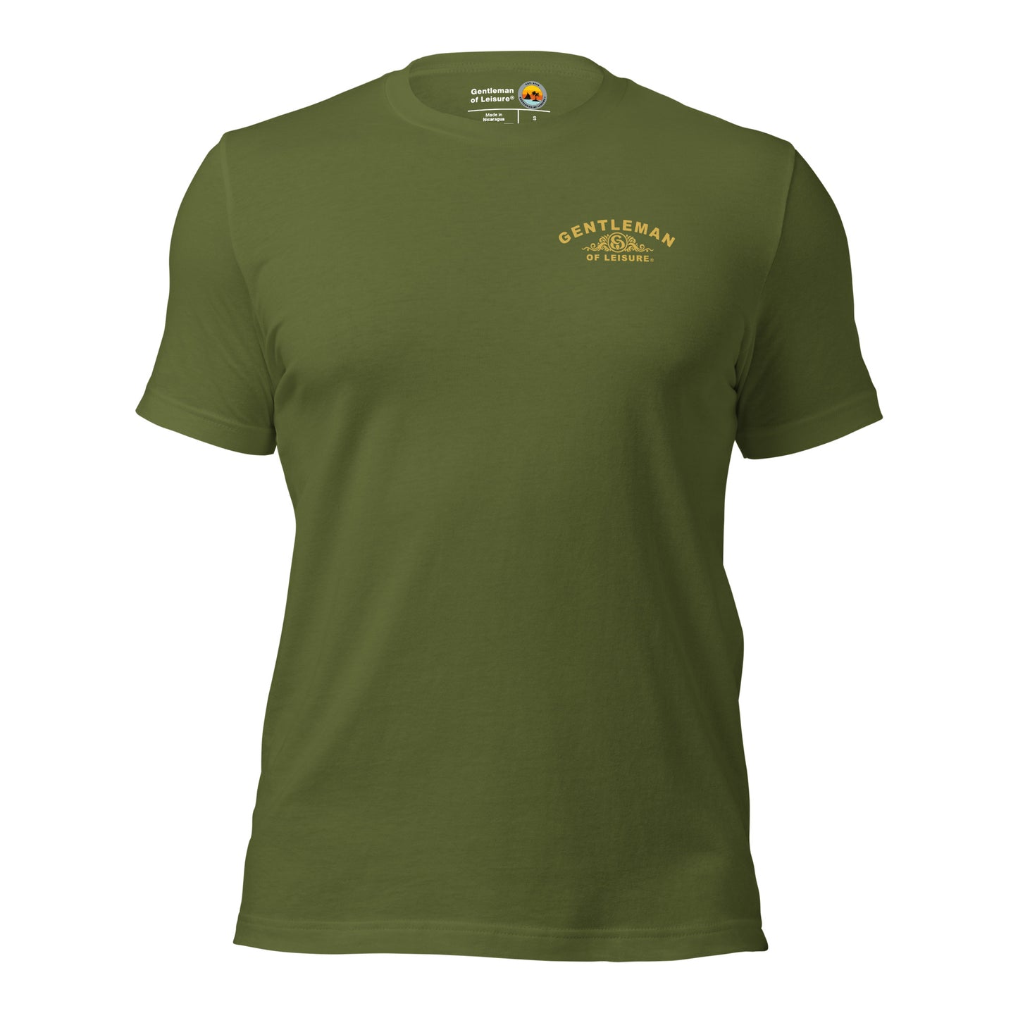 Gentleman of Leisure - Premium T Shirt - (gold crest)