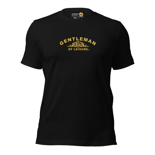 Gentleman of Leisure - Premium T Shirt - (gold crest)